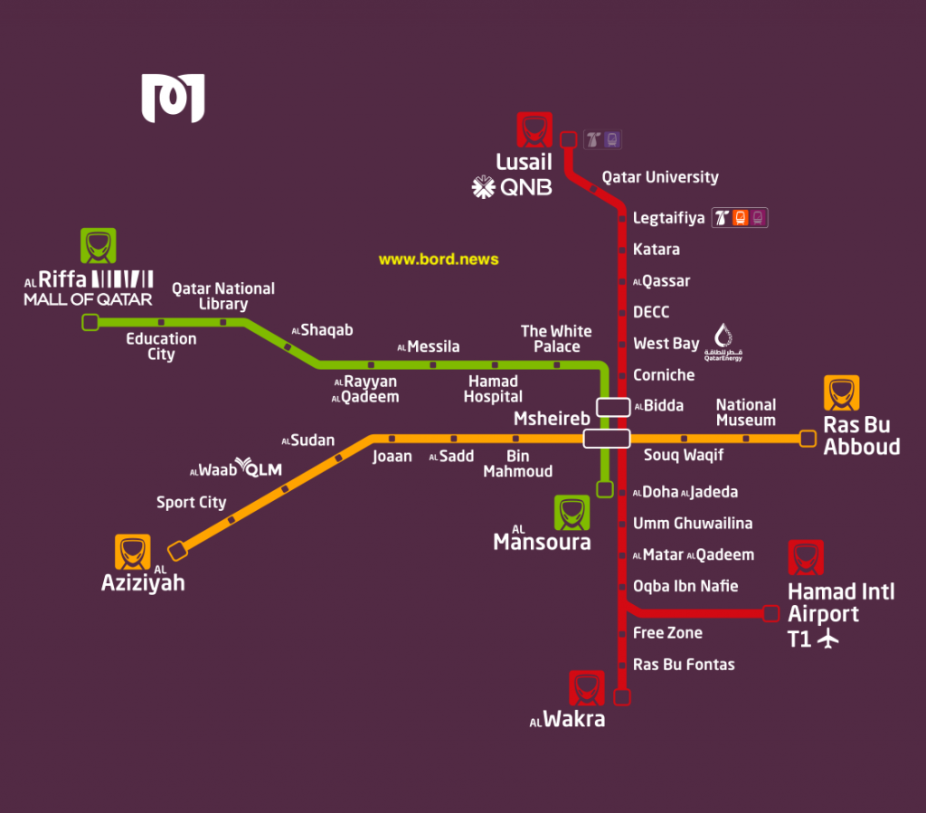 نقشه مترو دوحه