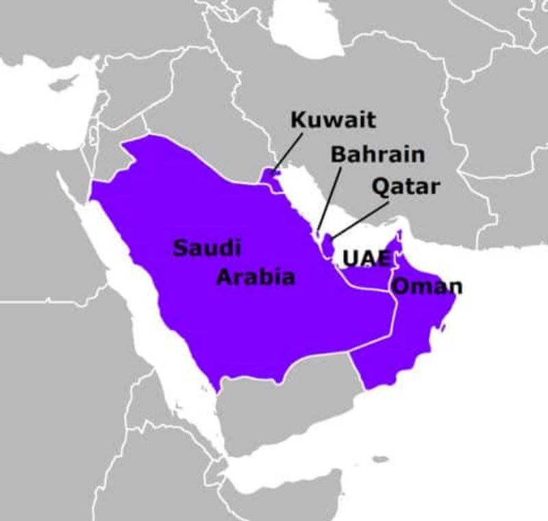 کشورهای همسایه قطر
