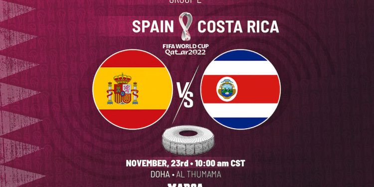 پیش بینی اسپانیا و کاستاریکا