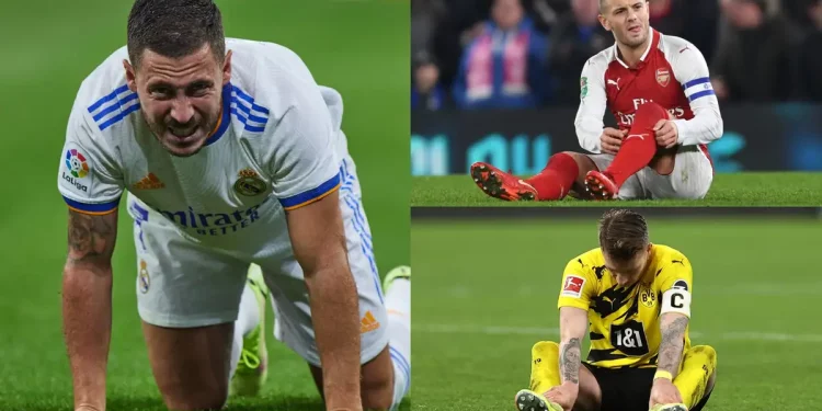 ادن هازارد و دیگر فوق ستاره‌هایی که فوتبال آن‌ها با مصدومیت نابود شد